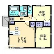 中区湊一戸建の間取り画像