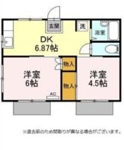 鴨下ハイツの間取り画像