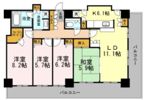 カスタリアタワー長堀橋の間取り画像
