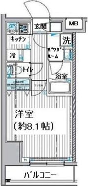 メインステージ新御徒町の間取り画像