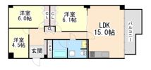 岡本エクセルの間取り画像