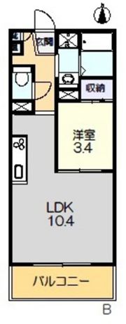 アリビオ富田の間取り画像