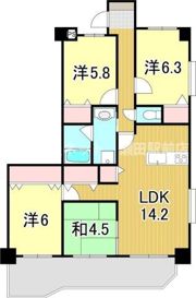 アメニティ膳所の間取り画像