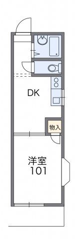 レオパレス本城東五番館の間取り画像