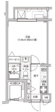 LUMEED飯田橋の間取り画像