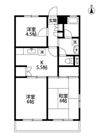 第2橘ハイツの間取り画像