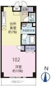 NO SIDE TSUNASHIMA ノーサイド綱島の間取り画像