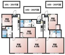 ベルビュー西谷(新築）の間取り画像