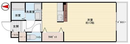 ラフィネ西之町の間取り画像