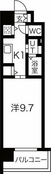 インザグレイス天神橋の間取り画像