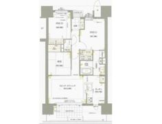 ロイヤルガーデンタワー岡山幸町の間取り画像