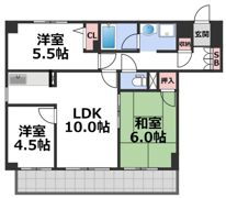 第一玉造マンションの間取り画像