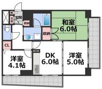 第一玉造マンションの間取り画像