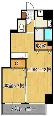 クレスト南小倉の間取り画像