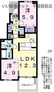 ラベンダーの間取り画像