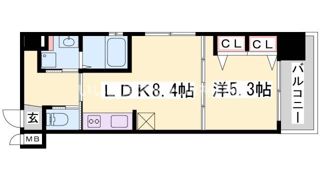 プリオーレ三宮の間取り画像