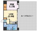 オリエンタル靱本町の間取り画像