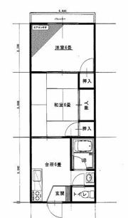 福勝ハウスの間取り画像