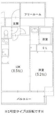 S-FORT福島La Lunaの間取り画像