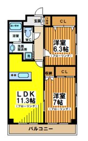 レジデンスミヤビの間取り画像