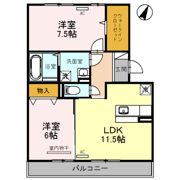 リビングタウン堀川町 A棟の間取り画像