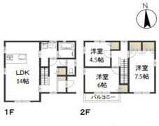 ブランノワール北長瀬 Aの間取り画像