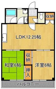 フレール清水の間取り画像