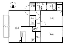 サンビレッジ泉Aの間取り画像