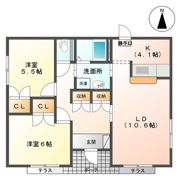 粟島町3丁目貸家の間取り画像