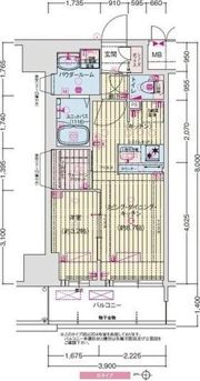 プレサンス桜ノ宮イーサリアルの間取り画像