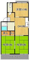 プレジール小野B棟の間取り画像