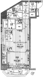 イデェオ東京の間取り画像