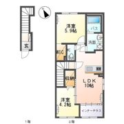 仮）よしわら新築アパートの間取り画像