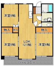 ハーベスト守恒の間取り画像