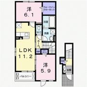 プリート新知Aの間取り画像