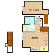 Flower Wing 原町の間取り画像