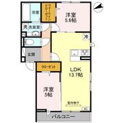 ラ・ミューズ溝沼の間取り画像