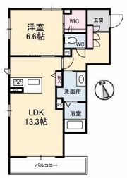 シャーメゾン広駅前Ⅱの間取り画像
