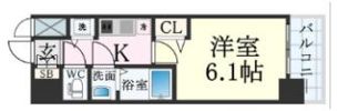 プレサンス新神戸駅前の間取り画像