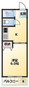 小嶋ハイツの間取り画像