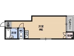 山村ハイツ2号館の間取り画像