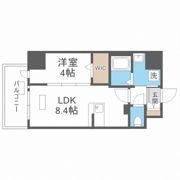 プレサンスOSAKA東中本エシデルの間取り画像