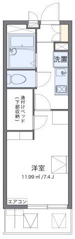 レオパレスガーデンハウス Wの間取り画像
