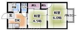 翆甲園ハイツの間取り画像