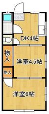日の出コーポの間取り画像