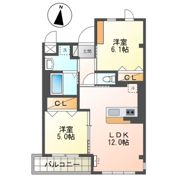 グレース北越谷の間取り画像