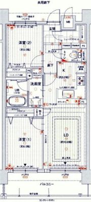 エスリード南堀江の間取り画像