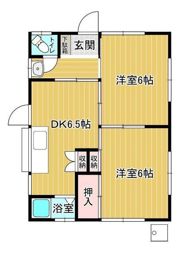 松田貸家（平屋）の間取り画像