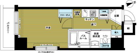 ZOOM銀座東の間取り画像
