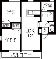 レトア フリーゼBの間取り画像